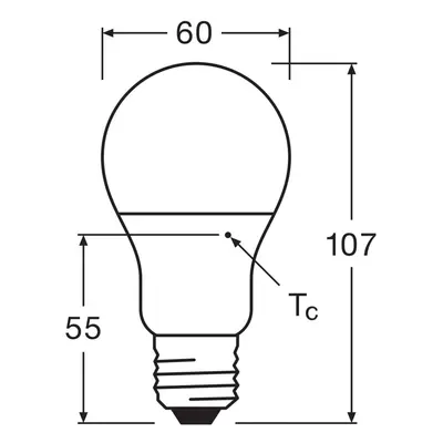 OSRAM OSRAM LED žárovka opál E27 8W 827 6-pack