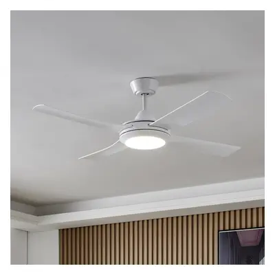 EGLO Stropní ventilátor Bondi 1, LED, dálkové ovládání, CCT, bílý