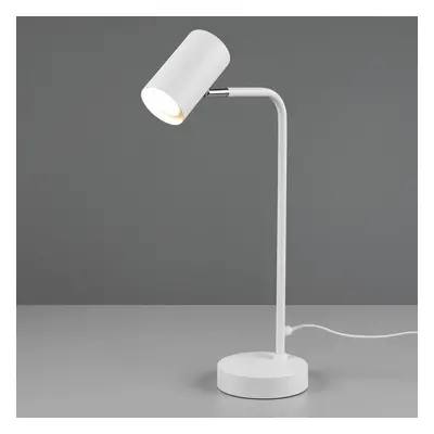 Trio Lighting Stolní lampa Marley, bílá, výška 45 cm, kovová