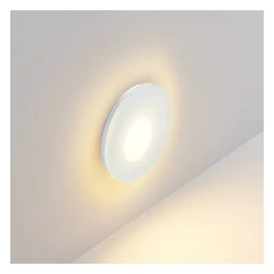 Molto Luce Molto Luce LED vestavné svítidlo Wall 68R Glass IP44 RD, bílé. CCT