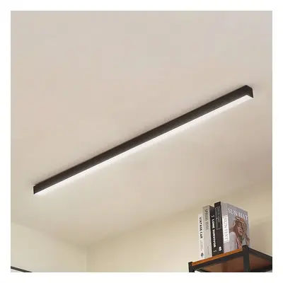 Lucande Stropní svítidlo Lucande LED Teniona, 132 cm, černá, hliník