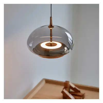 LOOM DESIGN LOOM DESIGN Závěsná LED lampa Avalon rose gold/grey Ø 20 cm sklo