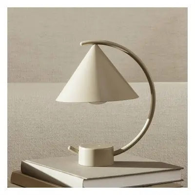 ferm LIVING ferm LIVING LED dobíjecí stolní lampa Meridian, béžová, stmívatelná