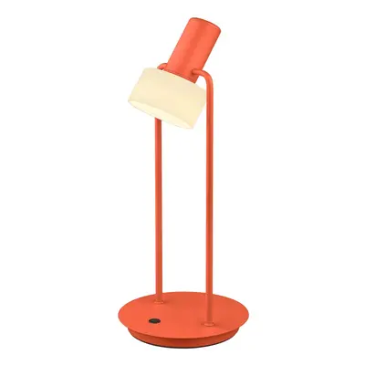 HELL Stolní lampa Banji LED, oranžová, výška 37 cm, dotykový stmívač