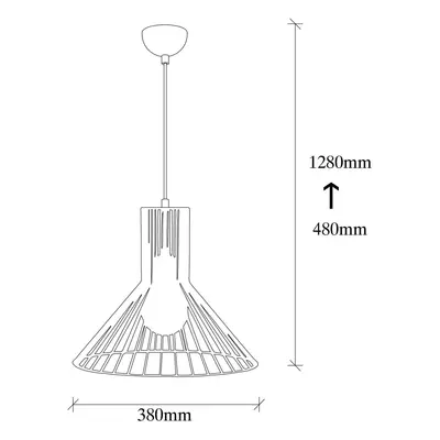 Opviq Závěsné svítidlo Fellini MR-757, černá barva, kov, Ø 38 cm