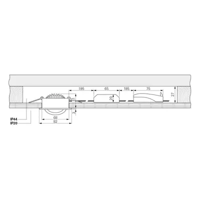 Deko-Light LED vestavné stropní svítidlo Dione, IP44, 2 700 K, bílé, stmívatelné