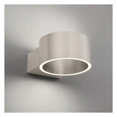 PURE PURE LED nástěnné svítidlo Clipse, hliník, hliník, Ø 15 cm