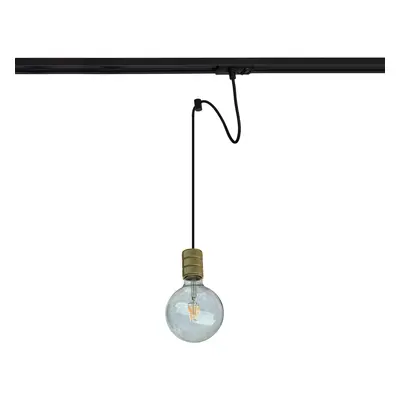 Lindby Závěsná lampa Lindby Linaro, Ø 4,6 cm, zlatá, 1-fázová, GU10