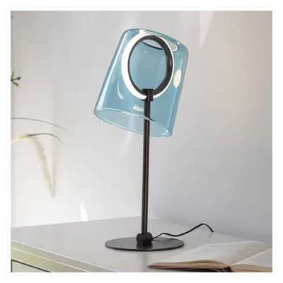 Paul Neuhaus Stolní LED lampa Paul Neuhaus Zula, modrá, výška 42 cm