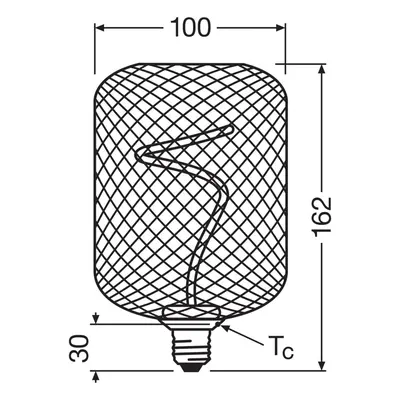 OSRAM OSRAM Decor LED Spiral Filament Square E27 3,5W zlatá 1 800K