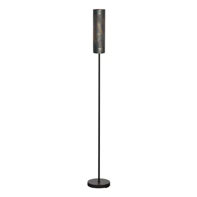 Freelight Stojací lampa Forato, výška 174 cm, hnědá barva, kov