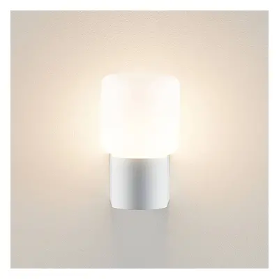 Molto Luce Venkovní nástěnná lampa Molto Luce Lanu Flat, bílá, hliník/sklo