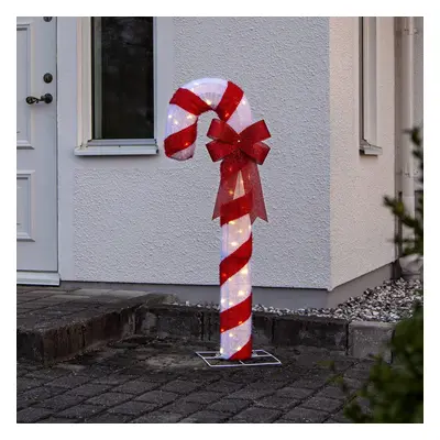 STAR TRADING Figurka Candycane LED, červená a bílá, výška 120 cm, plast, IP44