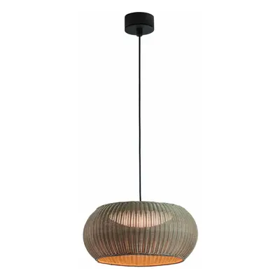 Bover Venkovní závěsná lampa Bover LED Perris, hnědá/hnědá, Ø 47 cm