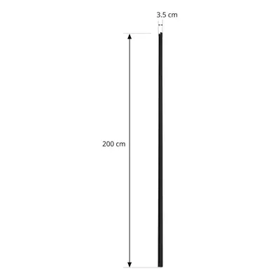 Lindby Lindby Linaro power track, 2 m, černý, 1-fázový systém