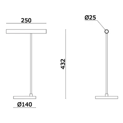 Molto Luce Stolní lampa Molto Luce LED Meyjo T, černá/kávově hnědá, hliník