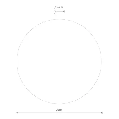 Euluna LED zrcadlo Ring M, Ø 29 cm, sklo, teplá bílá