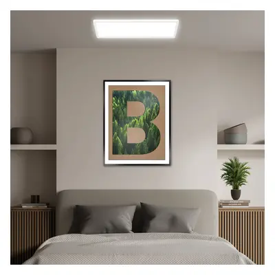 Briloner LED stropní svítidlo Tava A, 58x20 cm, plast, bílá