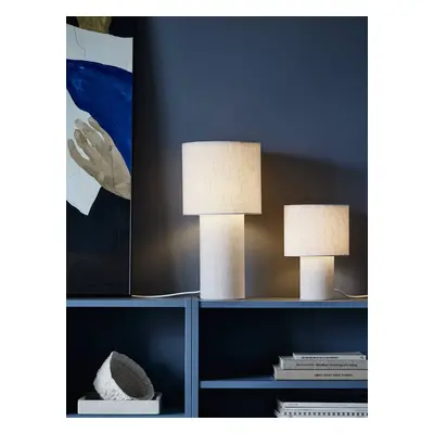 PR Home PR Home stolní lampa Leah, béžová, výška 46 cm, textilní materiál