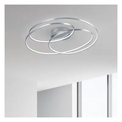 Trio Lighting LED stropní světlo Gale, 80 cm, nikl matný