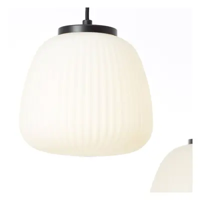 Brilliant Závěsná lampa Kaizen, délka 125 cm, opál, 5 světel, kov