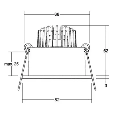 BRUMBERG BRUMBERG Tirrel hluboké LED vestavné bodové svítidlo, zapnuto/vypnuto,