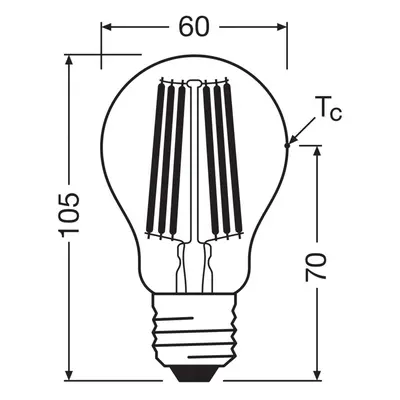 OSRAM OSRAM LED žárovka E27 7,2W Filament 4000K 1521lm 2-pack