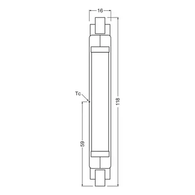 OSRAM OSRAM LED žárovka tyčová R7s 117,6 mm 8W 840 Slim Line