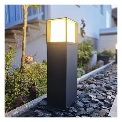 Orion Stojací lampa Henry, černá, výška 60 cm, hliník/nerezová ocel