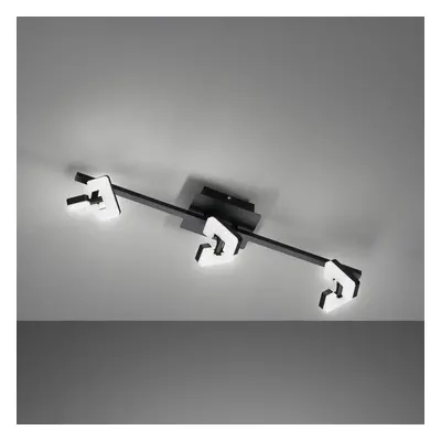 FISCHER & HONSEL Stropní svítidlo Ray LED, 60 cm, 3 světla, černé, kovové