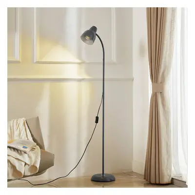 Lindby Stojací lampa Lindby Tebbi, modrošedá, kov, výška 150 cm