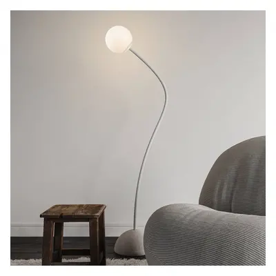 Karman Stojací lampa Karman Moony, bílá, Ø 15 cm, výška 145 cm, PMMA