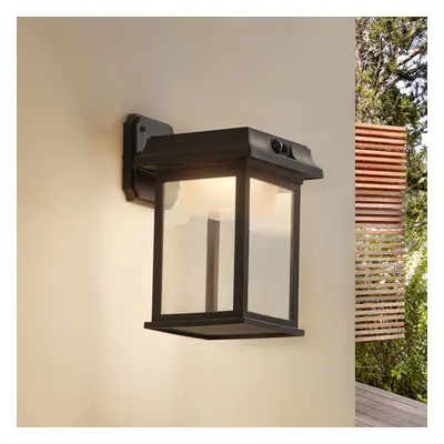 Lindby Lindby solární nástěnné LED svítidlo Latarka, výška 27,5 cm, senzor