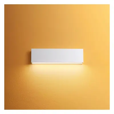 Linea Light Nástěnné svítidlo LED Box W2 bi-emission, W 31,9 cm, bílé, 2700 K