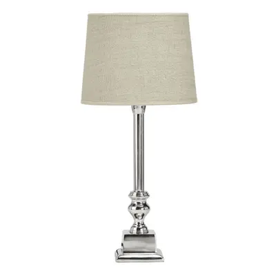 PR Home PR Home Stolní lampa Linné, barva chrom/přírodní, výška 46 cm