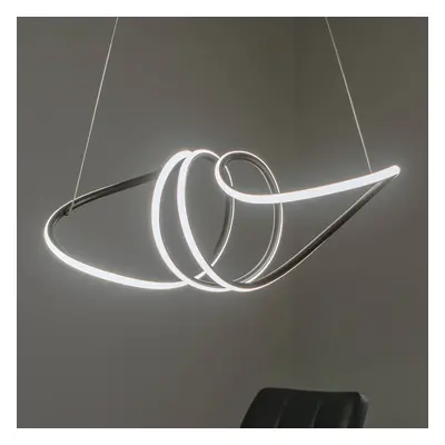 Eko-Light Závěsné svítidlo LED Loca, plast, černá barva, 56 W, délka 70 cm