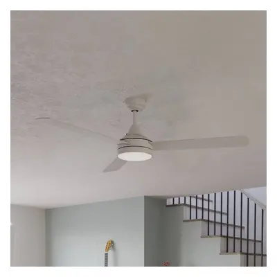 EGLO Stropní ventilátor Sesimbra, LED, bílý, CCT, dálkové ovládání