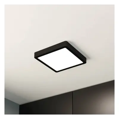 EGLO LED panel pro povrchovou montáž Fueva 5 IP20 830 černý 21x21cm