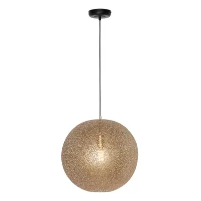 Freelight Závěsná lampa Oronero/Oro, Ø 40 cm, zlatá barva, kov