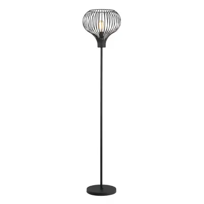 Freelight Stojací lampa Aglio, výška 180 cm, černá barva, kov