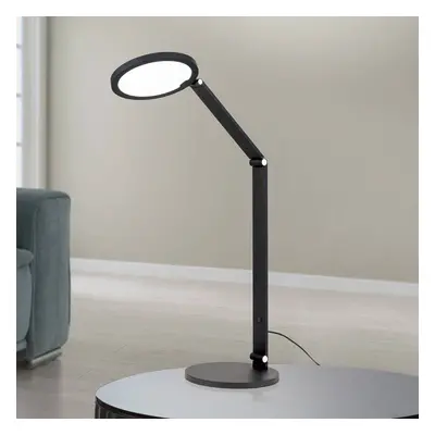 Orion Stolní lampa LED Fati, černá, výška 60 cm, hliník, stmívač