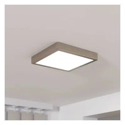 EGLO LED panel pro povrchovou montáž Fueva 5 IP20 830 nikl 21x21cm