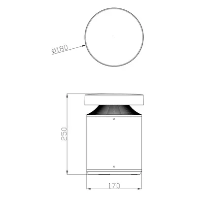 Deko-Light Soklové svítidlo Faro LED, výška 25 cm, tmavě šedé, DALI, 3 000 K