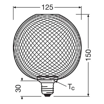 OSRAM OSRAM Decor LED Flat Globe E27 3,5W zlatá 2 700K kovová