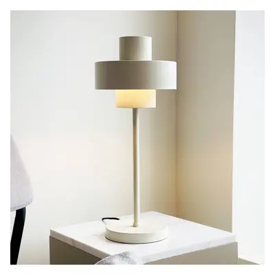 Dyberg Larsen Dyberg Larsen stolní lampa Stoke, tmelově bílá, výška 49,5 cm