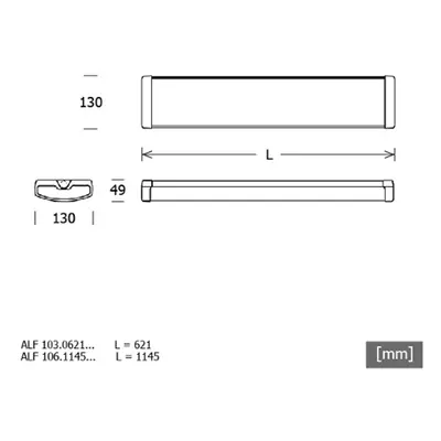 FAGERHULT Fagerhult AllFive, délka 114,5 cm, 38 / 28 W, 4 000 K, IP44