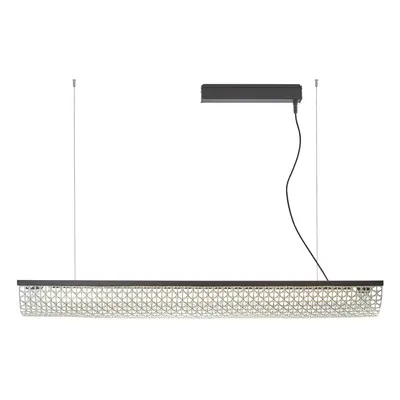 Bover Závěsná lampa Bover LED Nans Balis S/140, hnědá/béžová, 140 cm