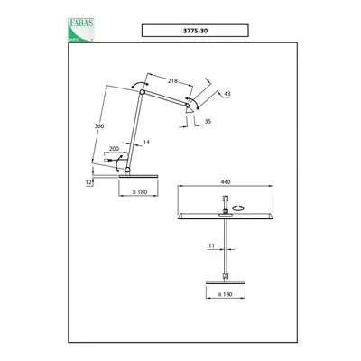 Fabas Luce Stolní lampa LED Beba, antracitová, CCT, stmívatelná