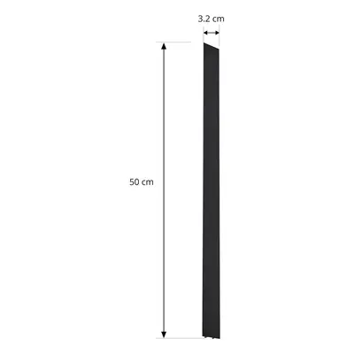 Lindby Kryt Lindby Linaro, černý, 1-fázový systém, 50 cm