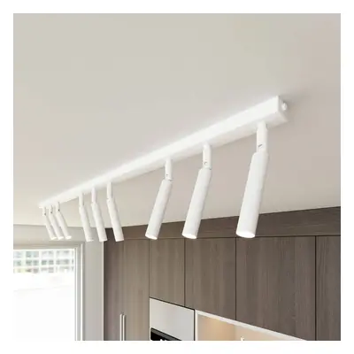 EMIBIG LIGHTING Stropní svítidlo Ivi, 9 světel, délka 116 cm, bílé, kov, G9